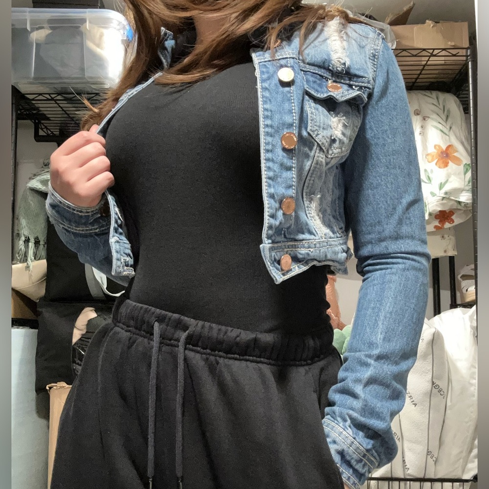 Cropped Denim Jacket